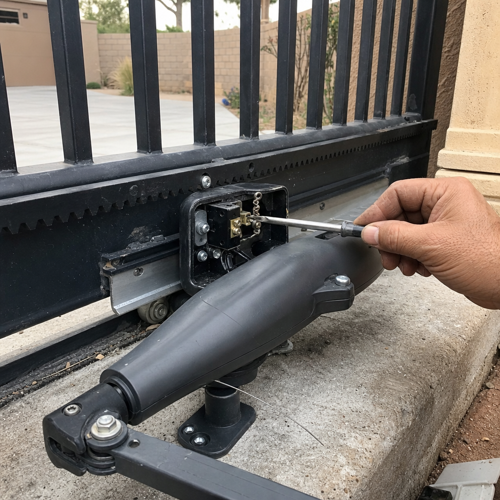 Gate motor and opener repair by technician