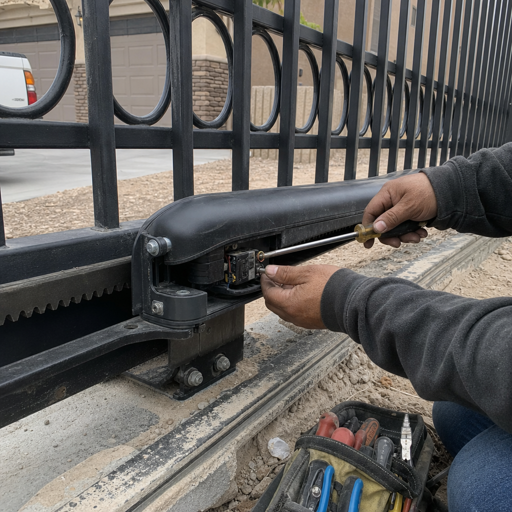 Gate motor and opener repair by technician